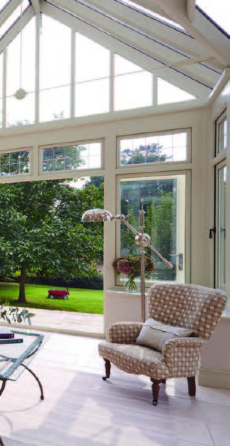 Image of rear extension with doors open